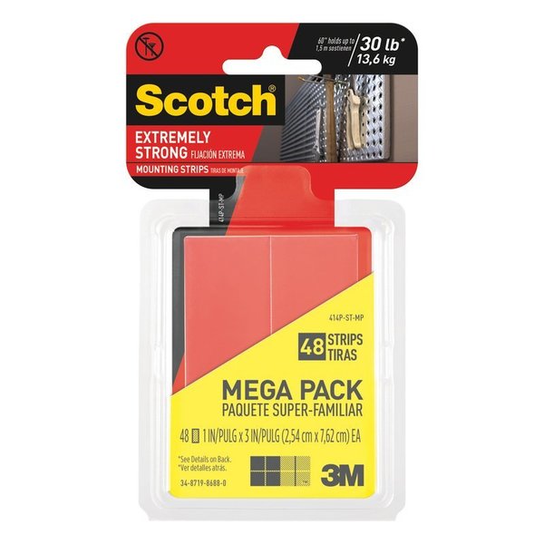 Scotch Strips Mounting 25.4Mmx7.62Cm 414H-ST